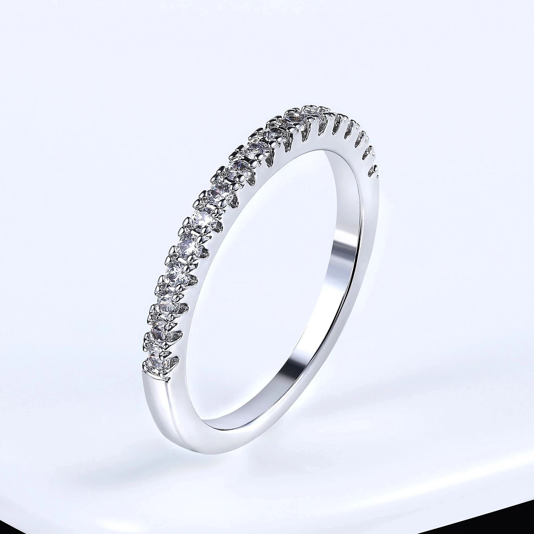 

2021 New Love Cute Wedding Engagement Rings for Women Micro Pave Crystal Sliver Color Fashion Jewelry All Size
