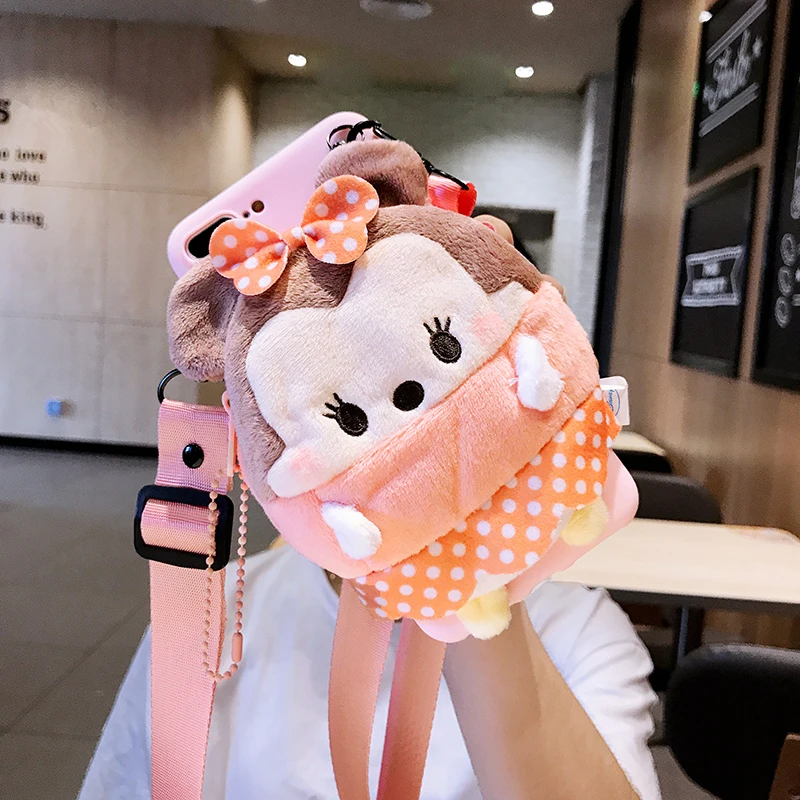 Pattern 2 Ainike милый мультяшный кошелек для монет и карт Мягкий ТПУ чехол для телефона для красного mi 7A 9T Note6Pro 5a 4X S2 Xiaomi mi 8SE Max3 с ремешком - Цвет: Pattern 2