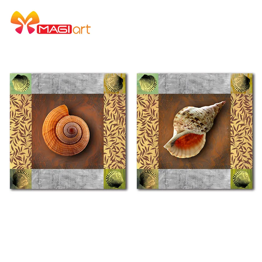 

Cross stitch kits Embroidery needlework sets 11CT water soluble canvas patterns 14CT Animal Style The Sea Snails-NCMA044