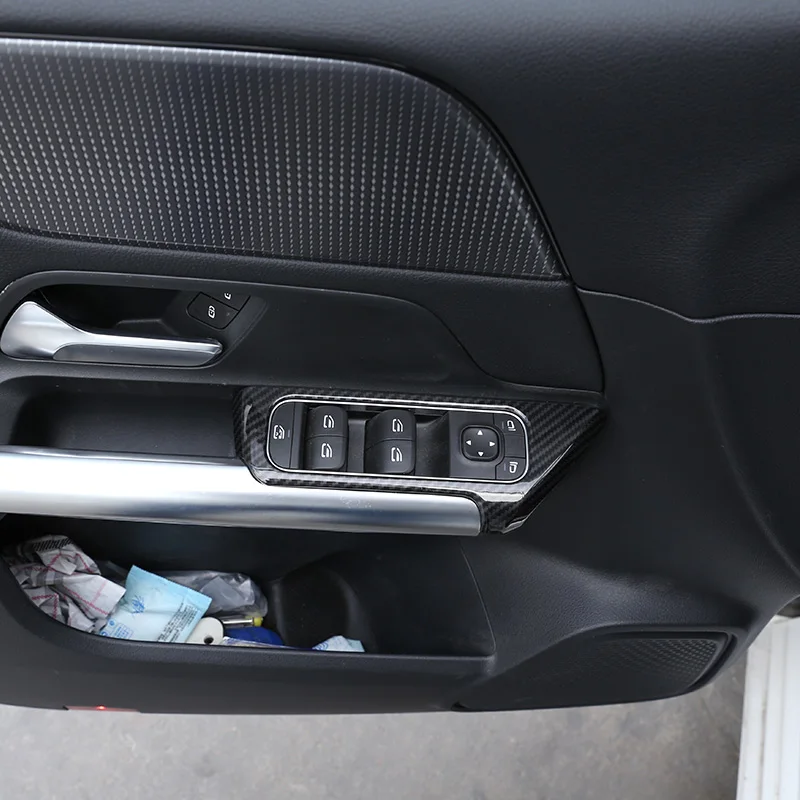 Для Mercedes Benz B GLB Class W247 X247 2019-2020 ABS хромированный/углеродное волокно кнопки