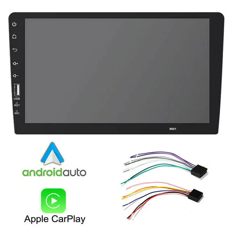 

Автомобильная магнитола Carplay, мультимедийный плеер с сенсорным экраном 9 дюймов, с поддержкой IOS/Android, с GPS Навигатором, с поддержкой Bluetooth, Типоразмер 1DIN