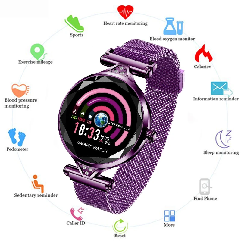 Смарт часы с пульсометром тонометром шагомером|Женские наручные часы| |