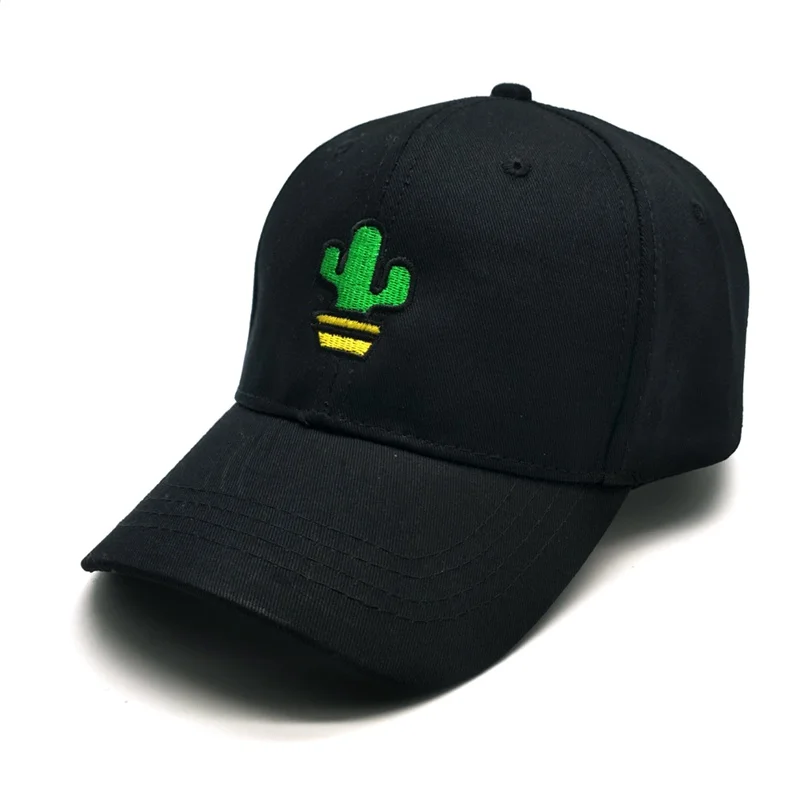 Men Women Hat Caps Cactus Embroidery Baseball Cap Simple Fashion Cartoon Couple Visor Adjustable Snapback Sunhat | Аксессуары для