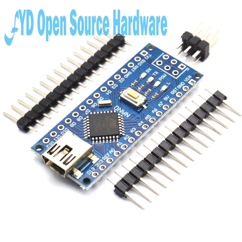 1 шт. мини USB с Загрузчиком Nano 3 0 контроллер совместим arduino CH340 драйверами 16 МГц NANO