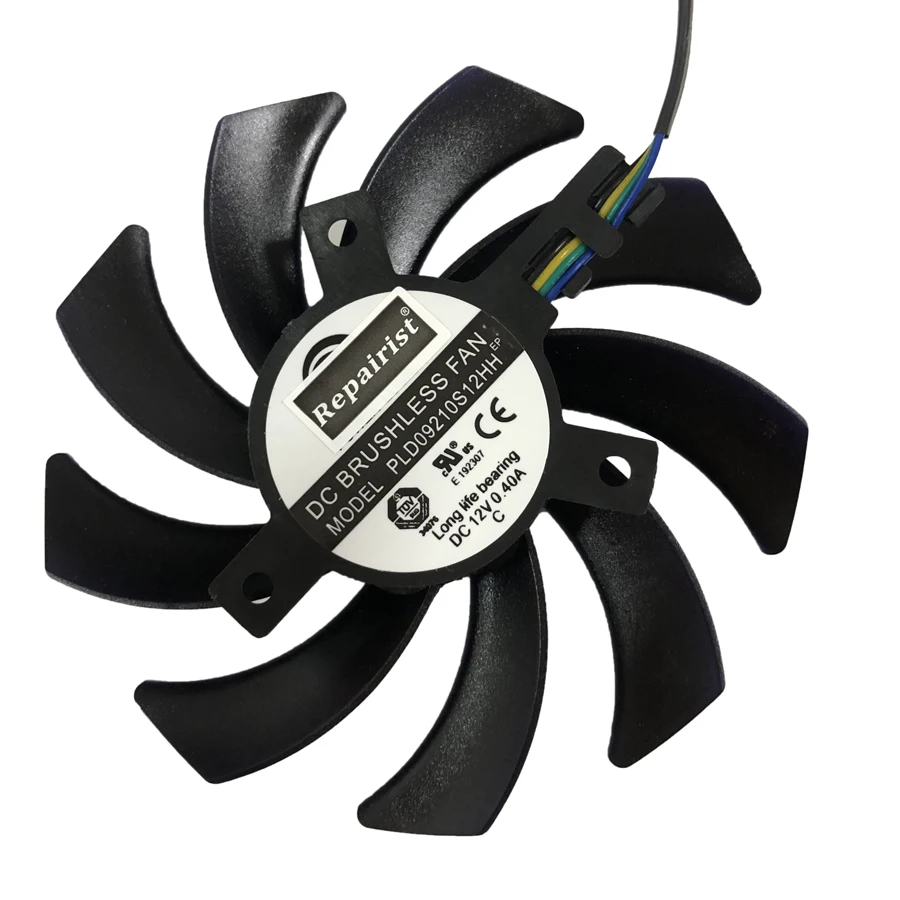 DC 12V 0.40A 85 мм 4Pin PLD09210S12HH R9 290X VGA GPU охлаждающий вентилятор для XFX 280X 270X Графика кулер
