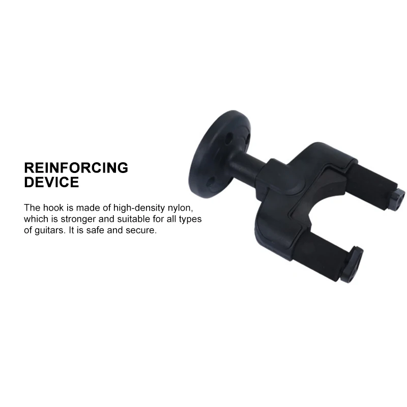 

1 Pcs Guitar Holder Hook Holder Wall Mount Stand Guitar Hanger Wall Mount Rack Bracket Display Guitar Bass Screws Accessories