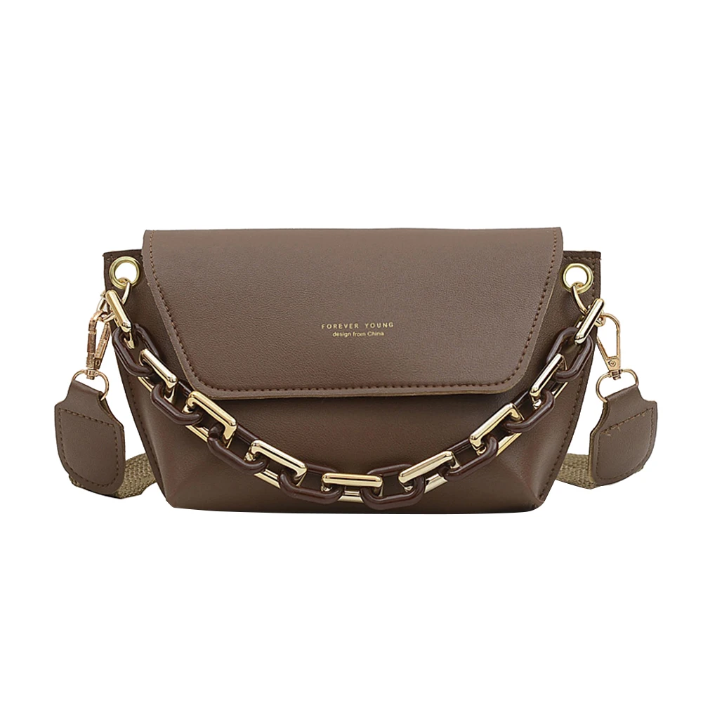 

Fashion Exquisite Shopping Bag Simple PU Leather Female Crossbody Shoulder Bag Chain Small Messenger Clutches