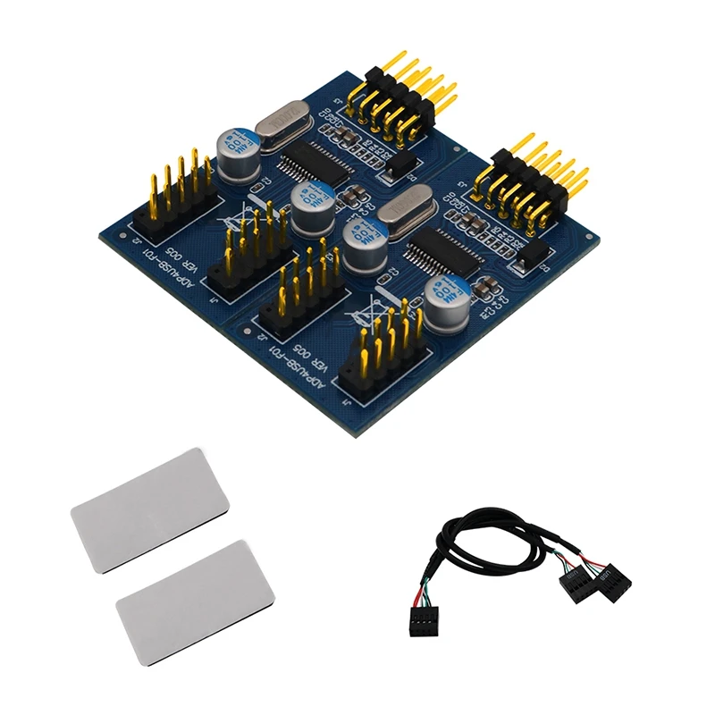 

9Pin usb-заголовок брюк для мальчиков от 1 до 4 Женский удлинитель карты usb-хаб разъем адаптера Порты и разъёмы Multilier для настольного компьютера