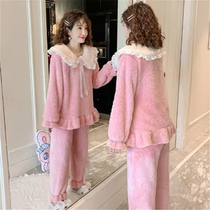Image for Winter Women Pajamas Warm Cute Night Sleepwear Pij 