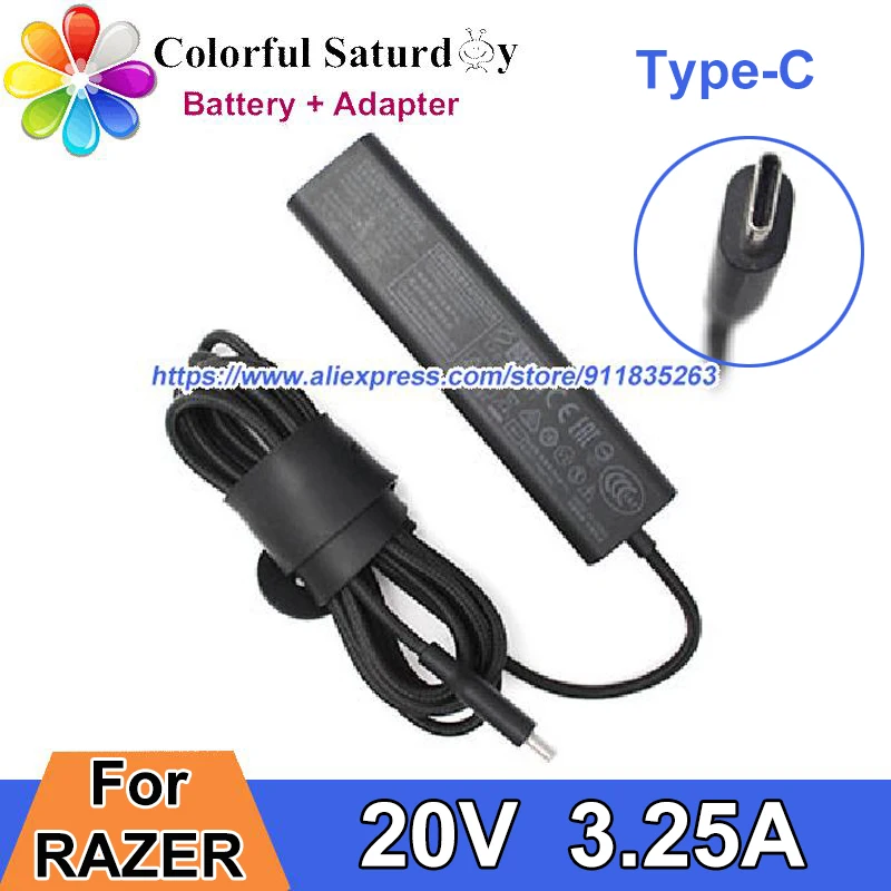 Адаптер питания Typc-C RC30-0239 20 в 0281 А 65 Вт для зарядного устройства RAZER RZ09- - купить по