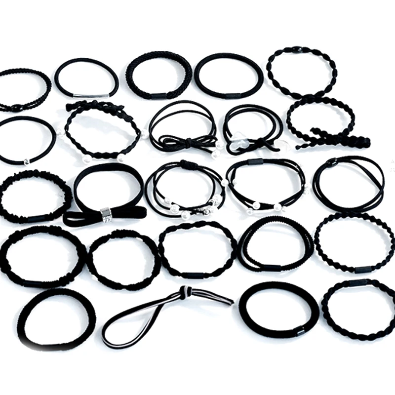 

24pcs/set Korean Style Women Hair Ties Set Hair Bands Rubber Band Stylish Hair Ropes BMF88