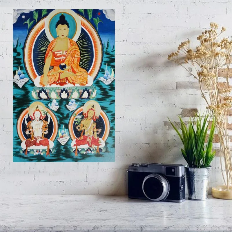 Постер на холсте Будды заказ домашний декор тканевый настенный плакат 27x40 см 30x45
