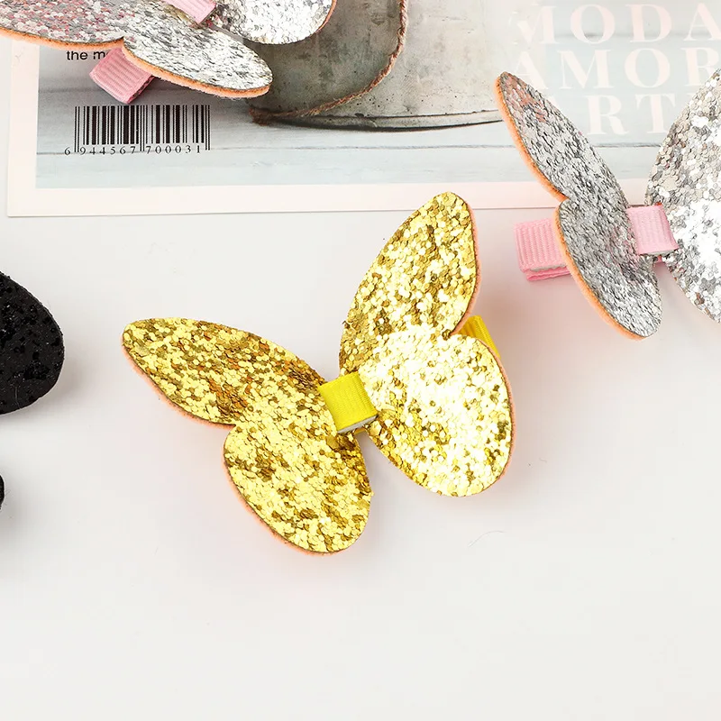 Cpop заколка для волос с бантом детей блестящий чип Милая Великолепная розовая