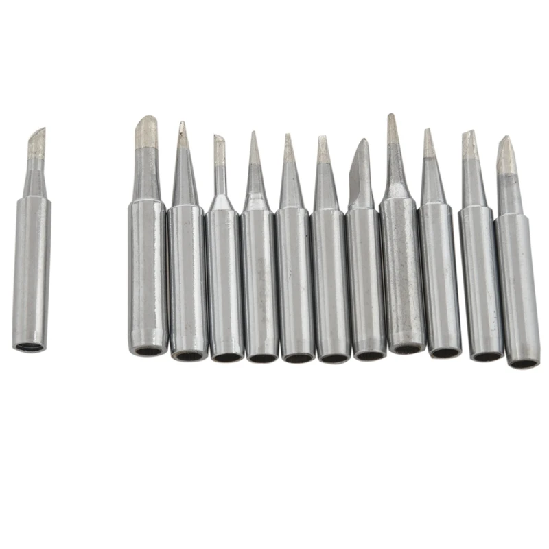 Promotion! 12Pc Solder Screwdriver Soldering Iron Tip for Hakko Station 900M-T Rework Tools |