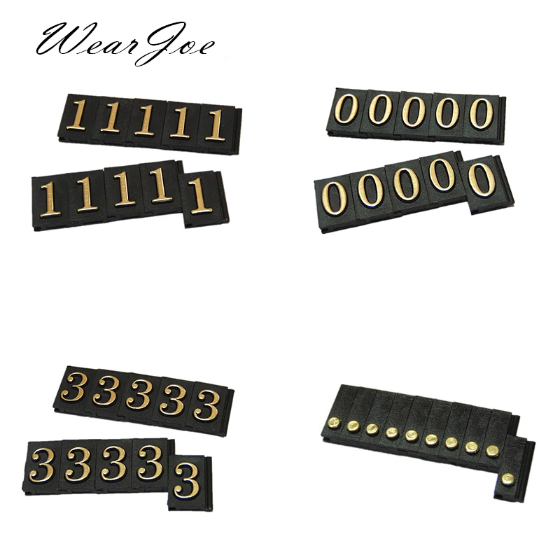 

Lot of 10 Same Adjustable Price Tags Assembly Arabic Numerals Jewelry Cothes Shop Counter Top Digit Display Cube Sign Label P1