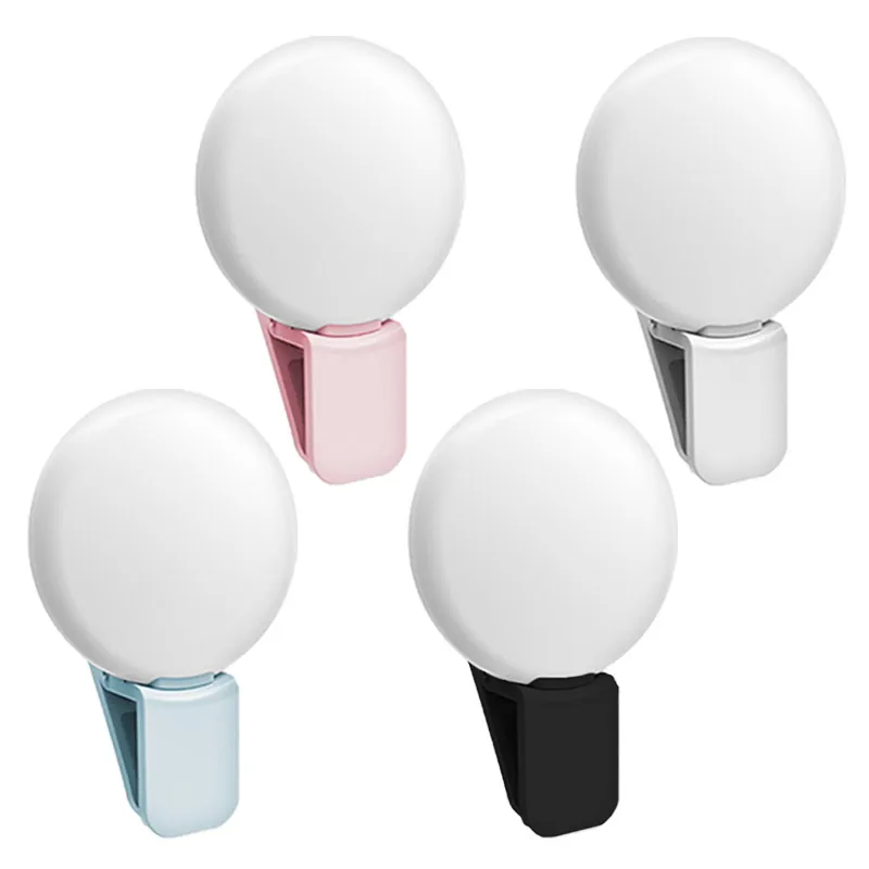 

Portable Camera LED Ring Fill Light Flash for Phone With USB charging port it can be charged with power bank computer etc