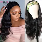 Парик из натуральных бразильских кудрявых волос, плотность 150, парик с головной повязкой, манекен для шарфа парика, 8-28 дюймов