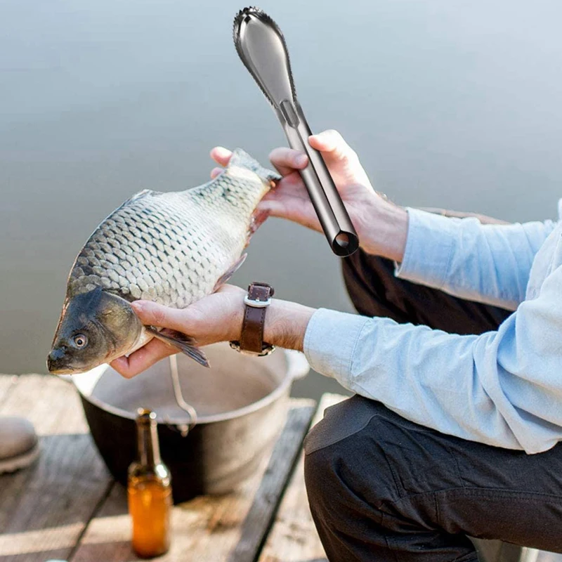 Набор кистей для удаления рыбных скальперов из нержавеющей стали с эргономичной