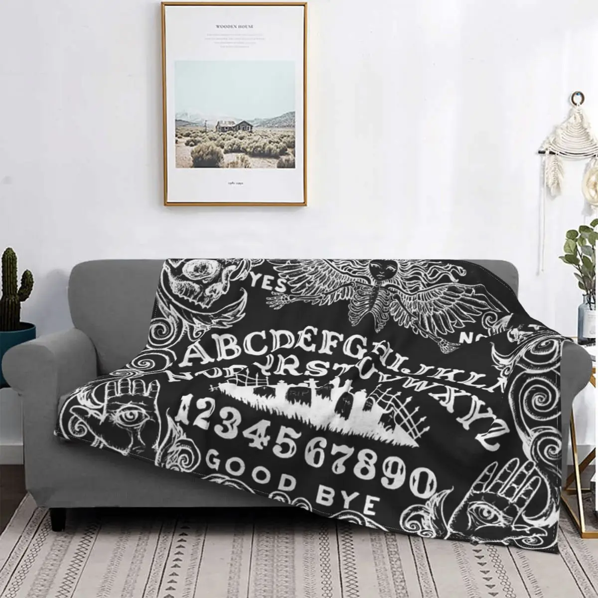 

Черное одеяло с ведьмой, покрывало для кровати, клетчатое полотенце, пляжное милое одеяло, детское одеяло