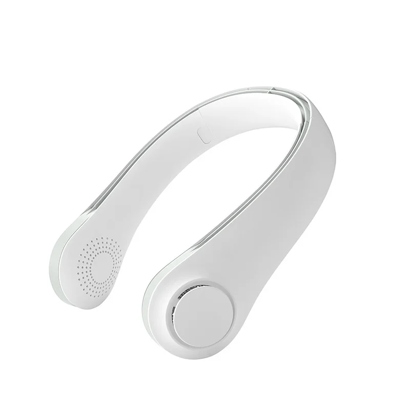 

2021 New Double Neck Fan High Capacity 4000usb Charging Mini Fan No Leaf Lazy