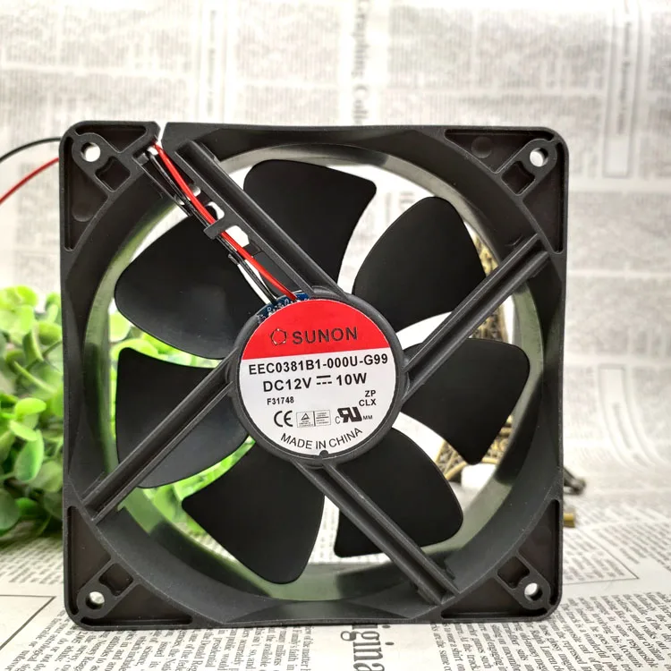 

New original EEC0381B1-000U-G99 12038 12V 10W 12CM cm silent fan