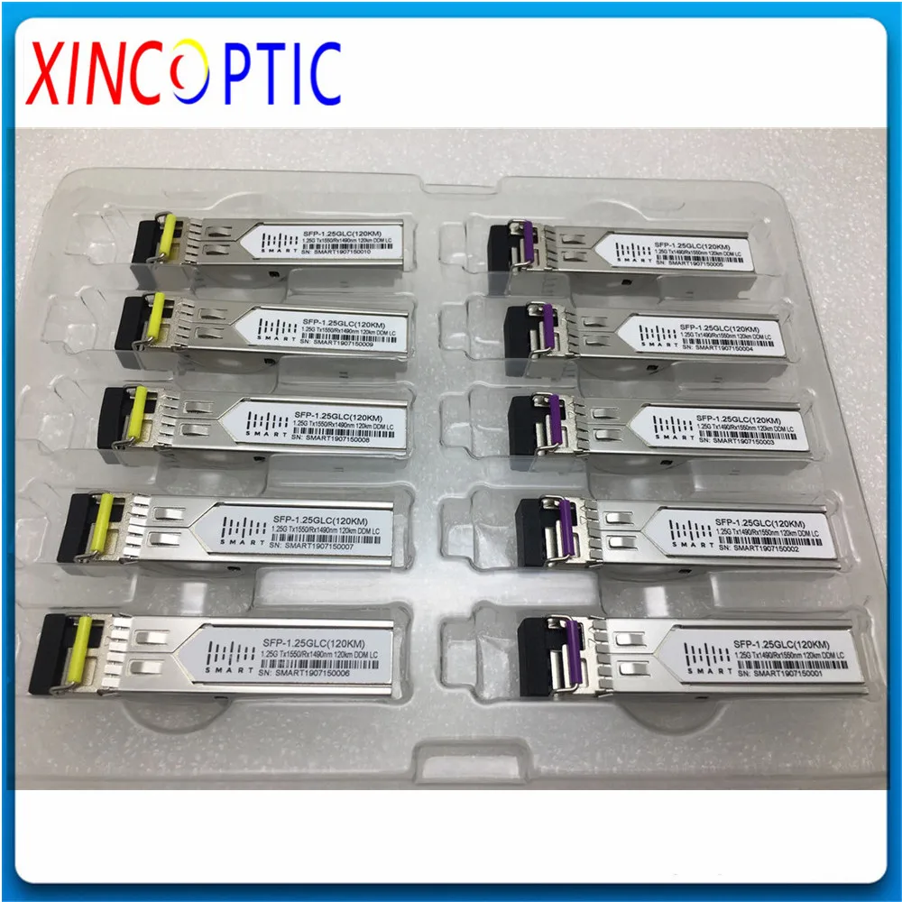 1 25G 1310/100 нм 20 км 40 80 120 140 25 КМ Bidi LC SFP G DDM Simplex WDM одномодовый волоконно оптический