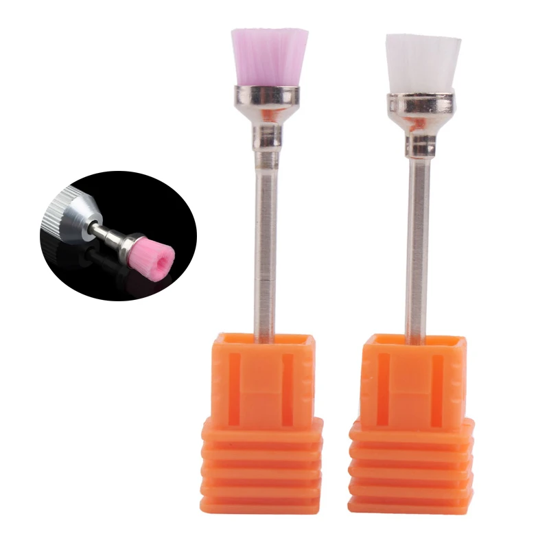 2 шт./лот щетка для очистки ногтей электрическая машинка пилки профессиональный