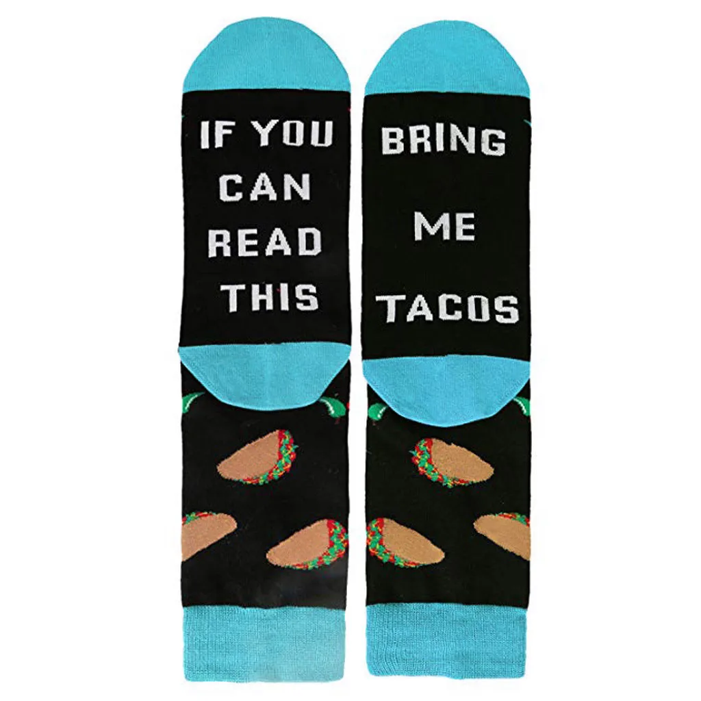 SAGACE для мужчин и женщин новинка забавные носки можно прочесть унисекс эластичные