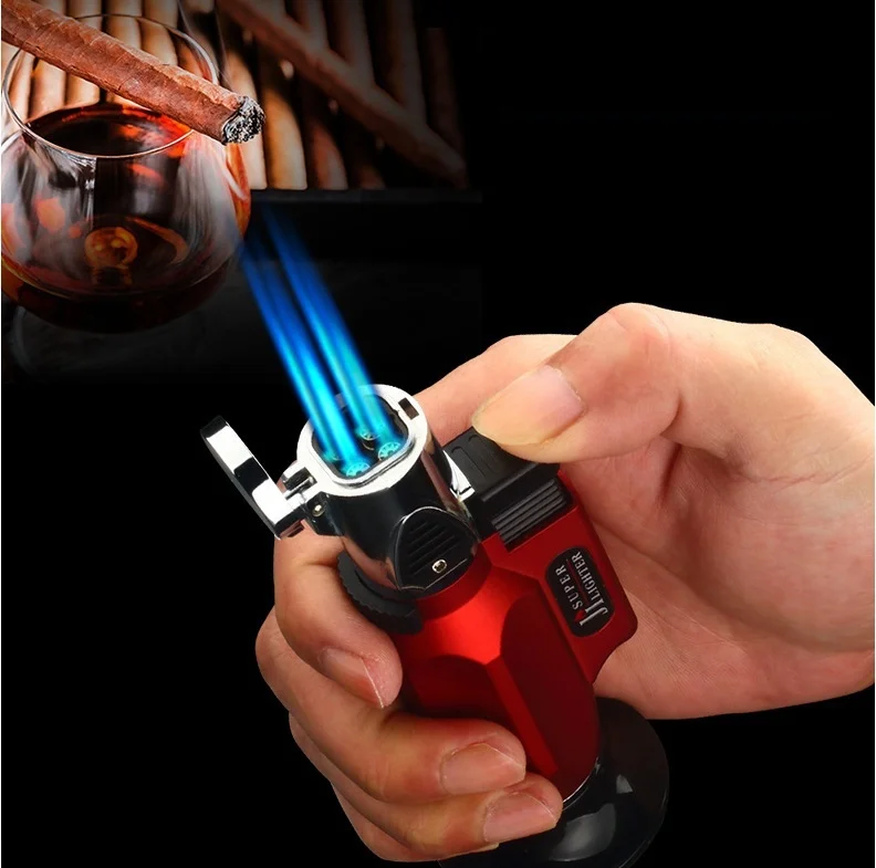 

Jet Gas Cigar Lighter Turbo Windproof new Powerful Spray Gun Kitchen Pipe Lighter(Without Gas)