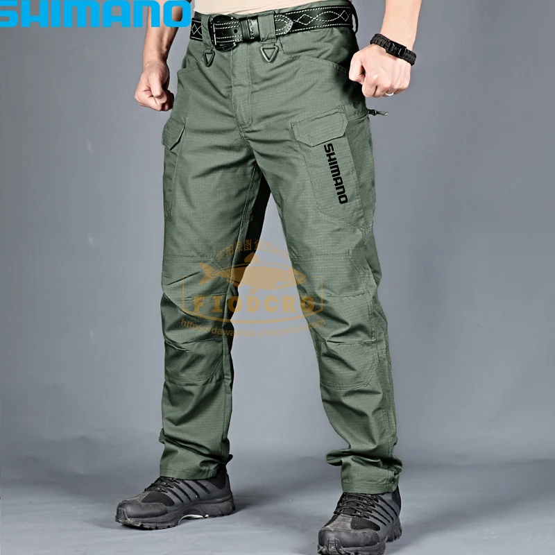 

New Men Camouflage Clothes Fishing Pants Waterproof Breathable Pants Fishing Hunting Outdoor Trousers Fishing Wear Clothing