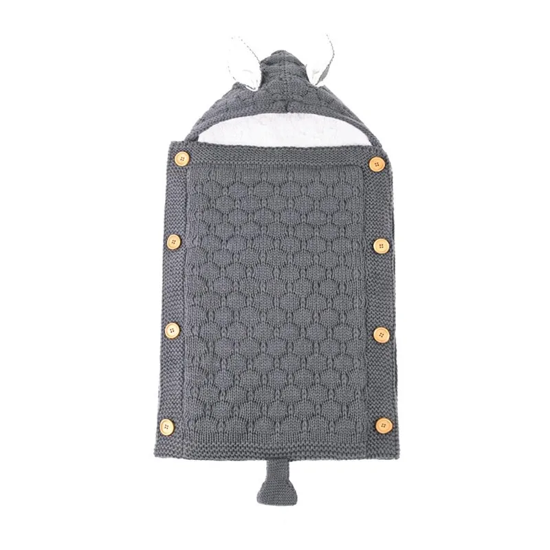 Детские спальные мешки вязаные конверты для коляски новорожденных пеленальные