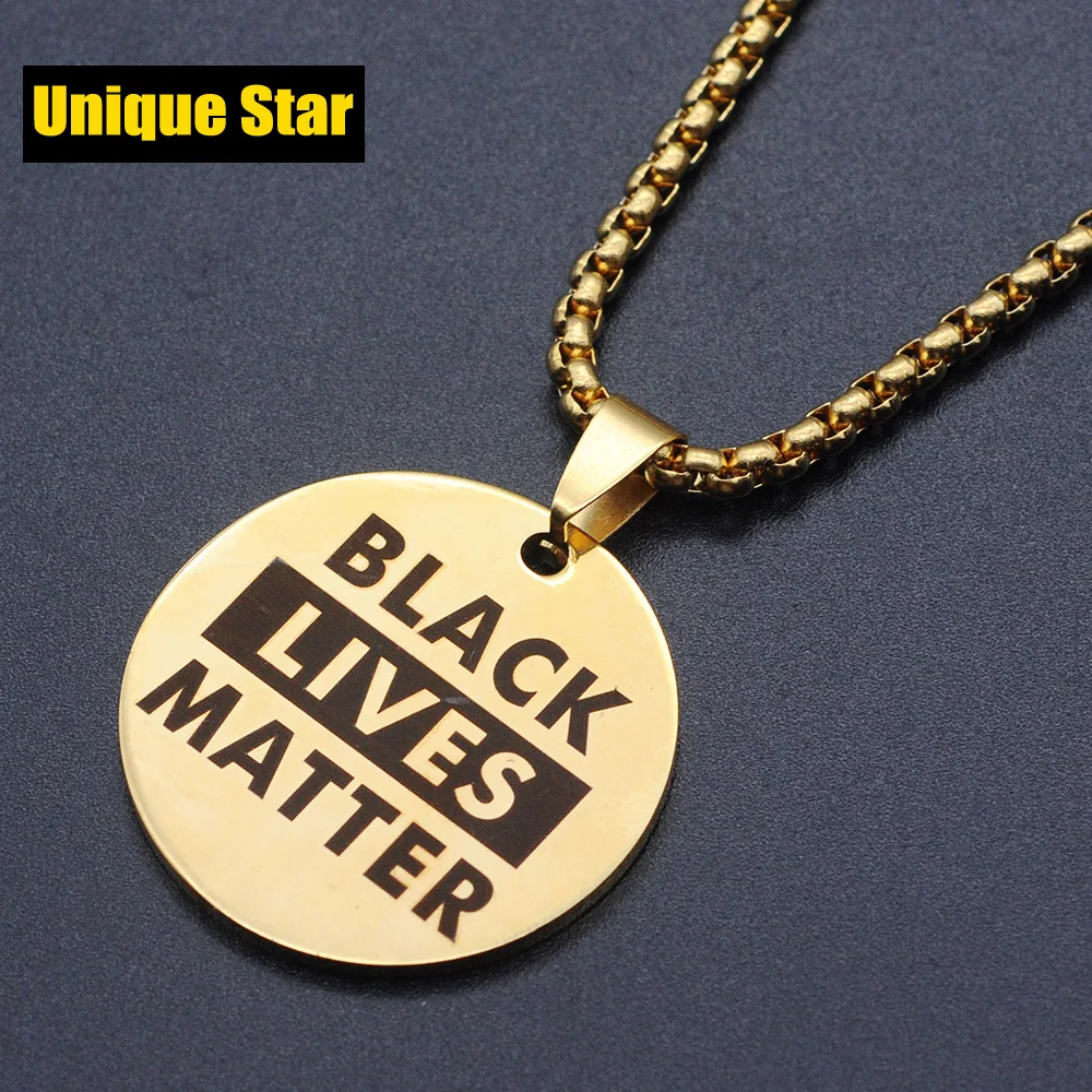 100% ожерелья из нержавеющей стали с подвеской черная Живая масса для мужчин