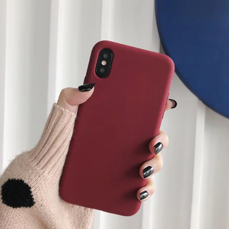 Wine red Чехол для телефона для huawei P9 P10 P20 P30 Pro Lite Plus Коврики 30 20 10 Honor 8A 8C 8X8 S 9 10 Y6 P Smart Prime конфеты - Цвет: Wine red