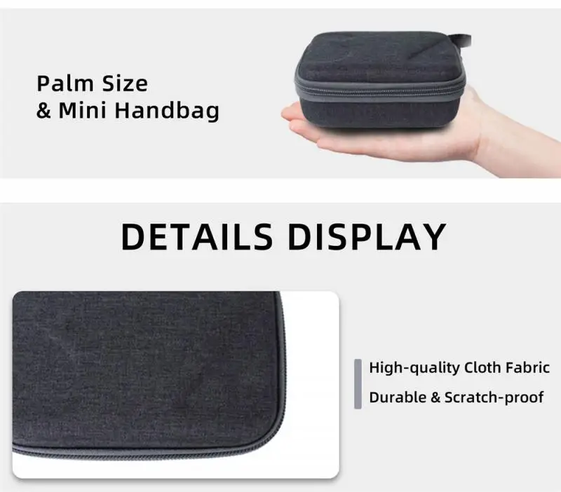 

2021 New Sunnylife Mini Carrying Case Handbag Portable Storage Bag Protective Bags Accessories For Insta360 GO 2