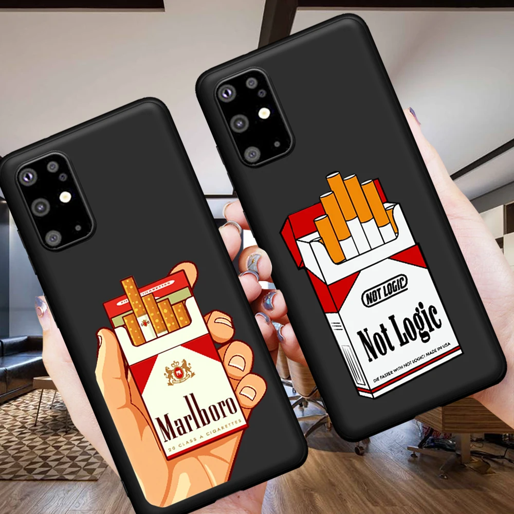 

Smoke Smoking Pattern Luxury for Samsung Galaxy S7 Edge S8 S9 S10e S20 S21 Note 8 9 10 20 Ultra Plus Phone Case Funda Cover Etui
