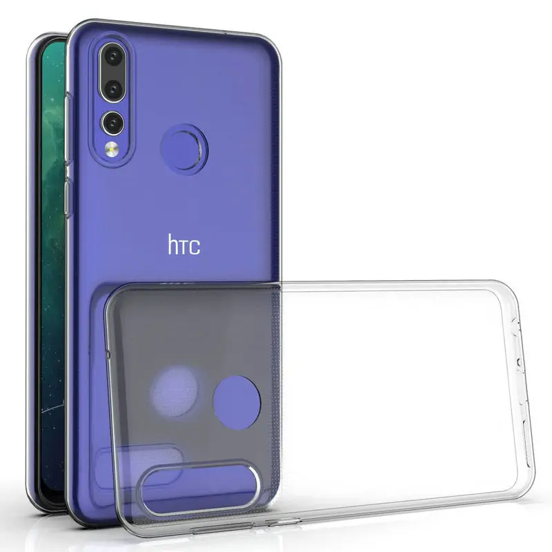 Мягкий Ультратонкий чехол из ТПУ с кристаллами для HTC Desire 19 + 50 шт./лот|Бамперы| |