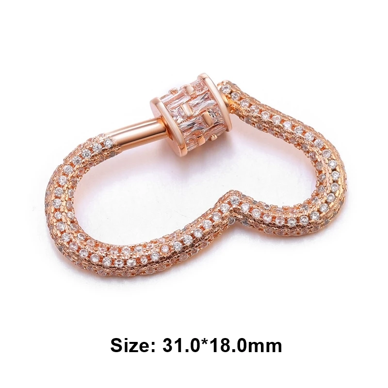 Rose Gold Juya DIY застежки для ювелирных изделий, принадлежности, Застежка ручной работы, застежка для лобстера, аксессуары для роскошного рукоделия, бисероплетение, изготовление ювелирных изделий - Цвет: Rose Gold