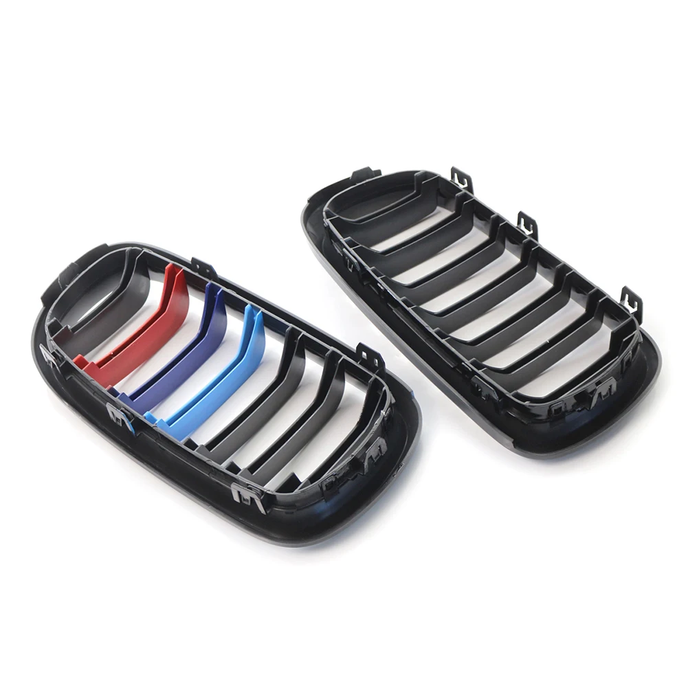 

1 Pair Single Line Front Grille Bumper Exterior Parts Car Front for BMW F15 X5 1 Slat Grille Auto Exterior Parts
