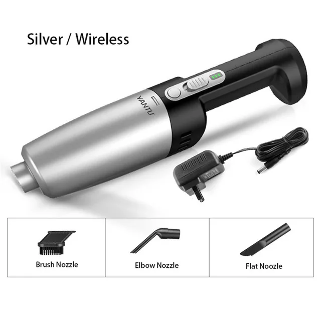 Silver Wireless 120 Вт 4000Pa портативный автомобильный пылесос V01 автомобильный беспроводной пылесос CleanerMini аспиратор домашняя автомобильная техника Автомобильная электроника - Цвет: Silver Wireless