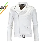 Ветровка мужская из искусственной кожи, плюшевая кожаная локомотивная меховая верхняя одежда, повседневная Уличная куртка, европейские размеры