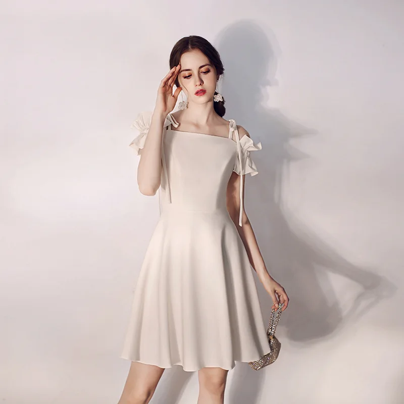 Платье цвета шампанского для французвечерние Высококачественная Модная