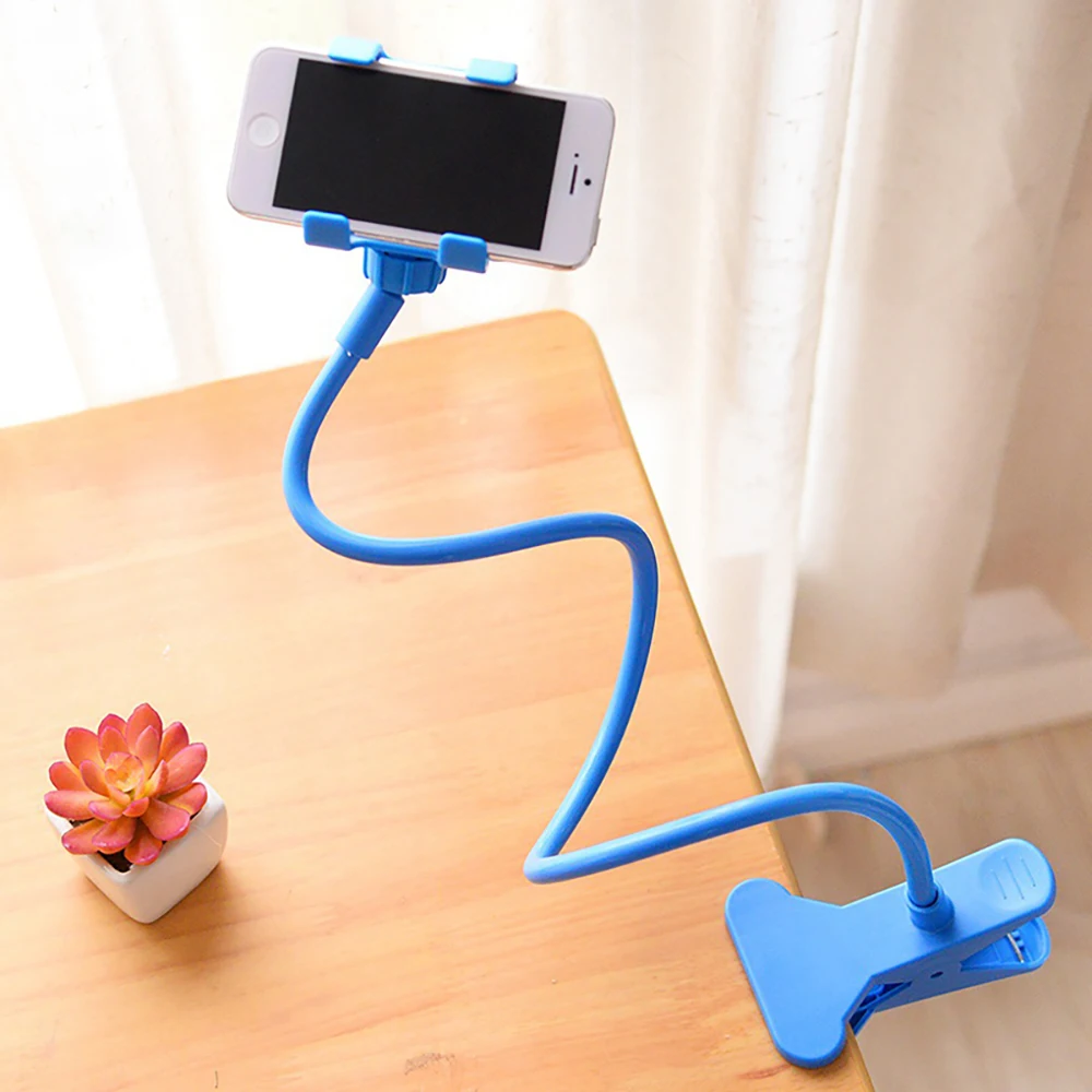 

Flexible Adjustable Cellphone Holder Clip Lazy Home Bed Desktop Mount Bracket Smartphone Stand Universal Mobile Phone Holder