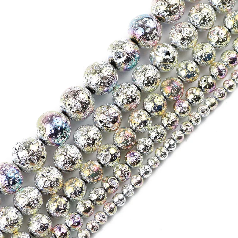 Натуральные разноцветные бриллиантовые круглые бусины с отверстиями аксессуары