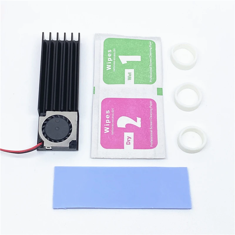 M.2 SSD жесткий диск теплоотвод с вентилятором термальная Подушка 70x22x10 мм для ноутбука жесткий диск ssd алюминиевый плавник nvme 512