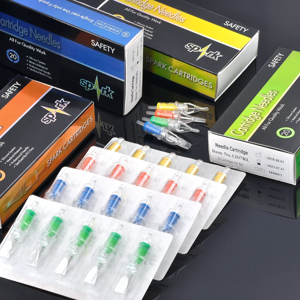 20 шт./компл. одноразовые Полупостоянный макияж картридж иглы RL/RM/M1/RS