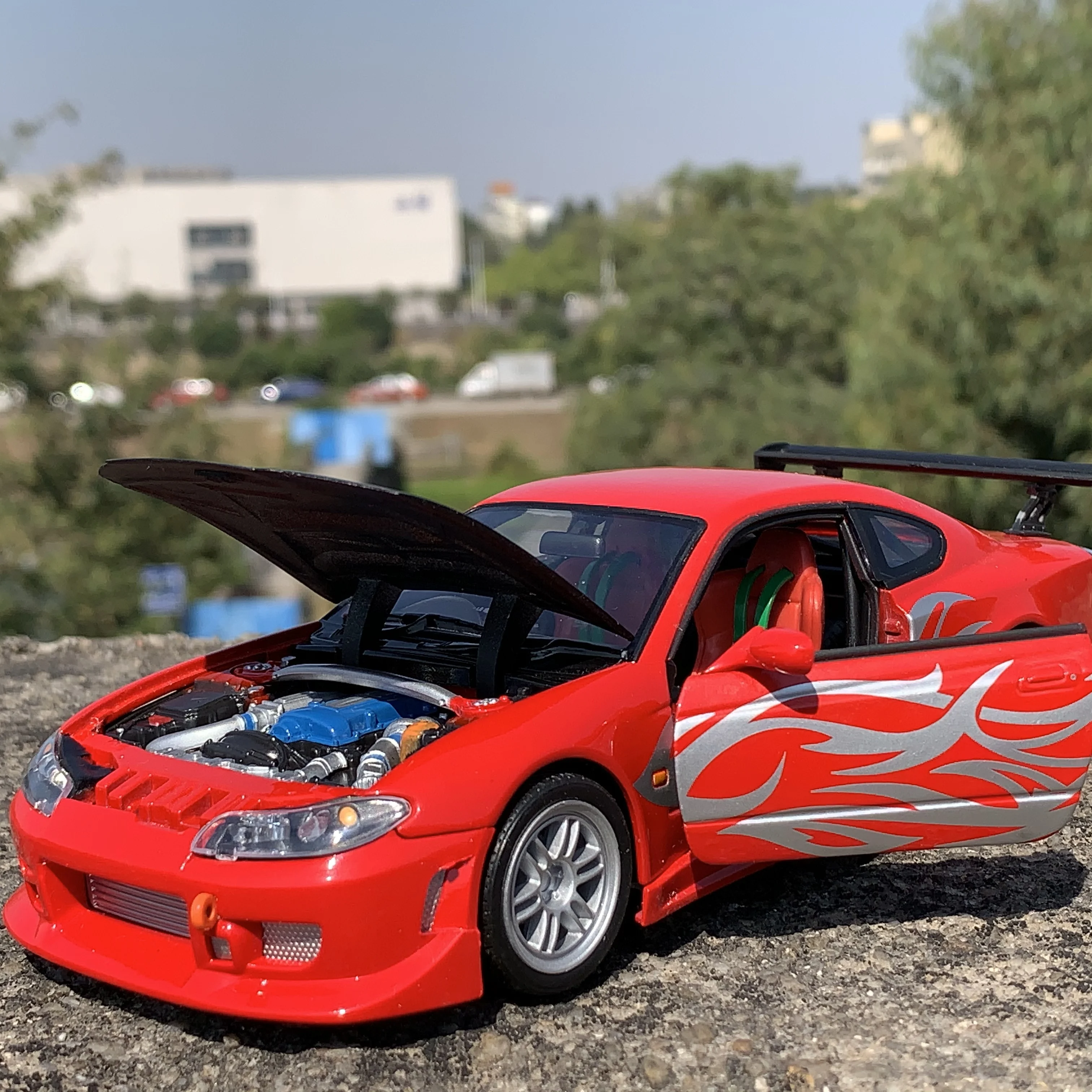 Масштаб 1:24 S15 широкий корпус модифицированный спортивный автомобиль модель