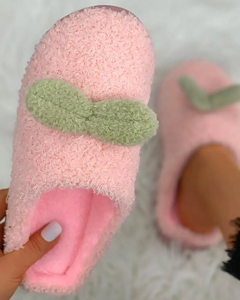 

New Cute Women Slipper Designer Indoor Shoes Ladies Winter Non-Slip Furry Bedroom Slippers Breathable Couple House Slippers