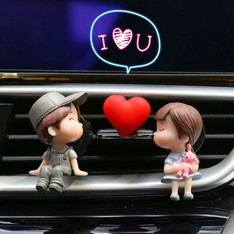 Симпатичные парные фигурки для девочек и мальчиков зажим духов освежитель