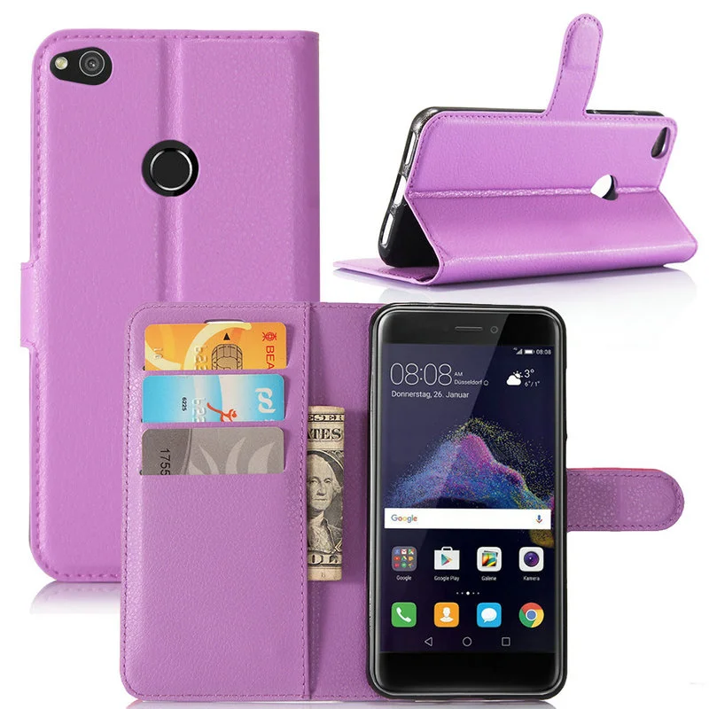 

For Huawei P8 LITE PRA-LX1 Wallet Flip Leather Case For Huawei P8 Lite P8Lite Mini Phone Back Cover with Stand Etui