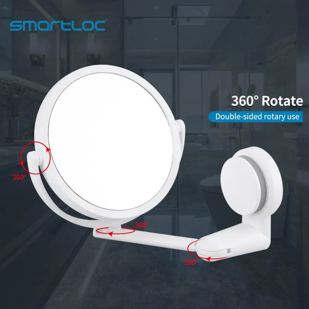 Smartloc 1X 3X увеличительное на присоске настенное зеркало для ванной комнаты умное